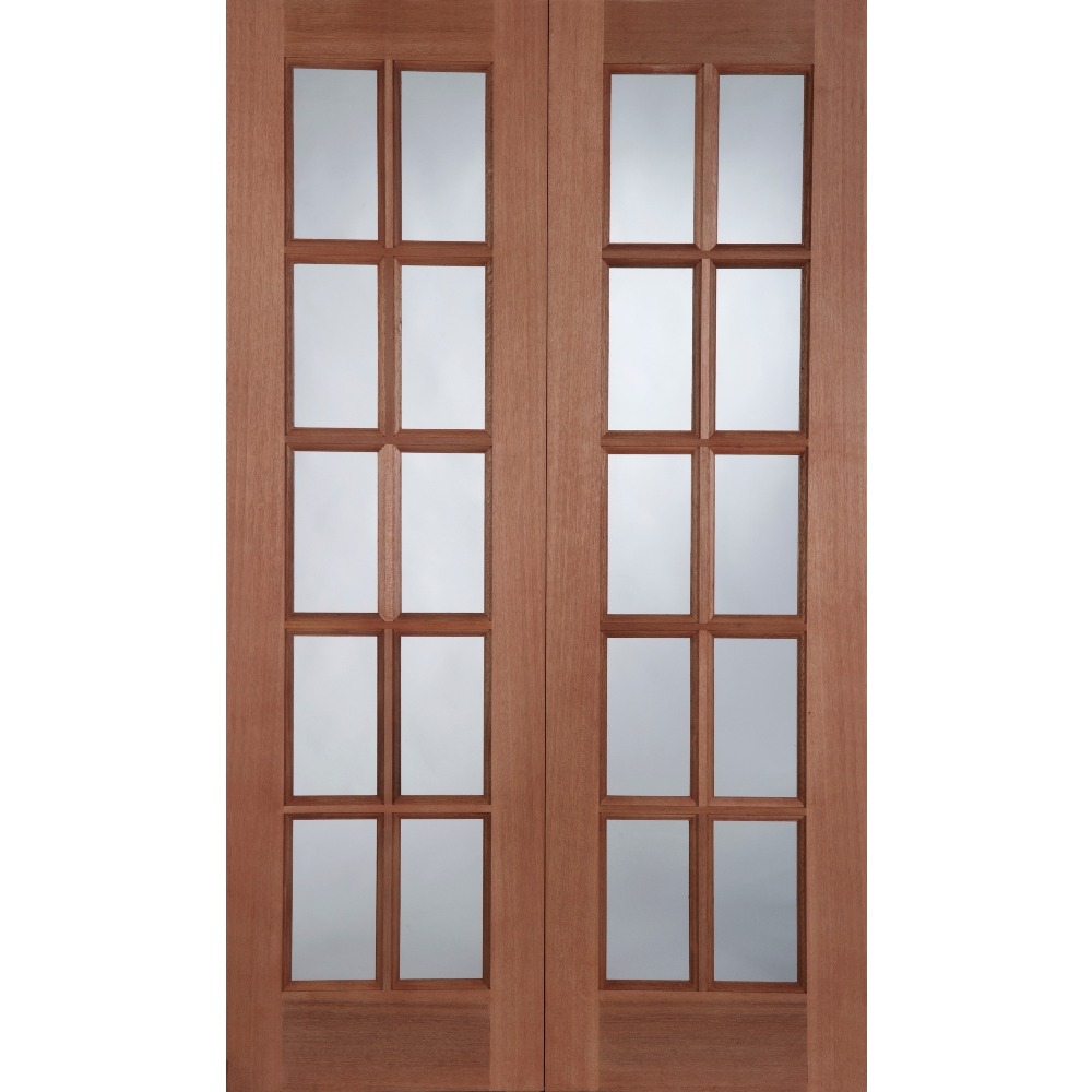 External Hardwood GTP Rebated Unglazed Door Pair